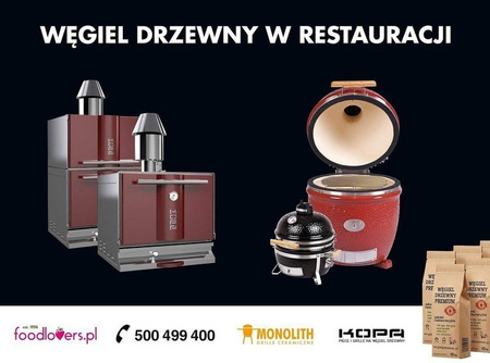 Gruby selekcjonowany węgiel drzewny z Bieszczad dla gastronomii - 220 kg 