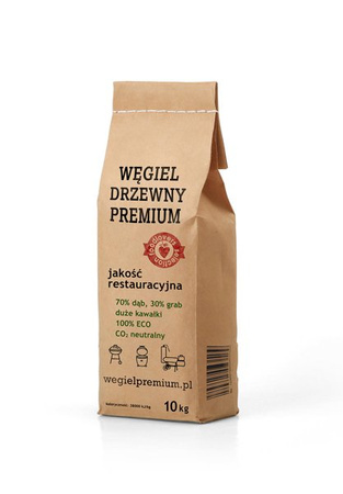 Gruby węgiel drzewny 20kg z Bieszczad + podpałka