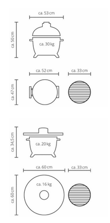 Set Start Monolith ICON, Grill ceramicznyruszt 33cm